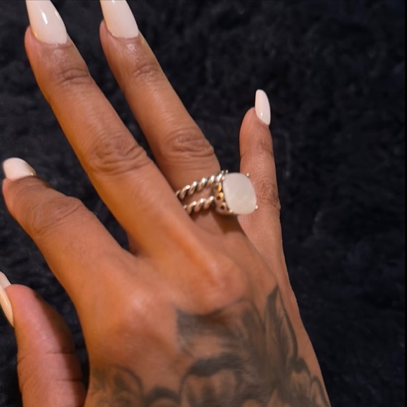 Authentic Pandora Mother of Pearl Path Ring - Picture 1 of 4